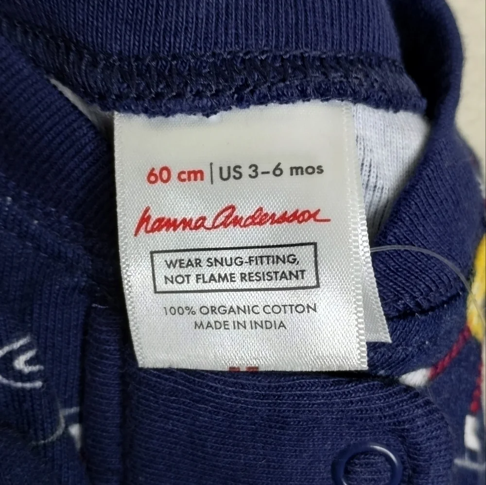 Hanna Andersson Organic Cotton Skiing Bears Sleeper